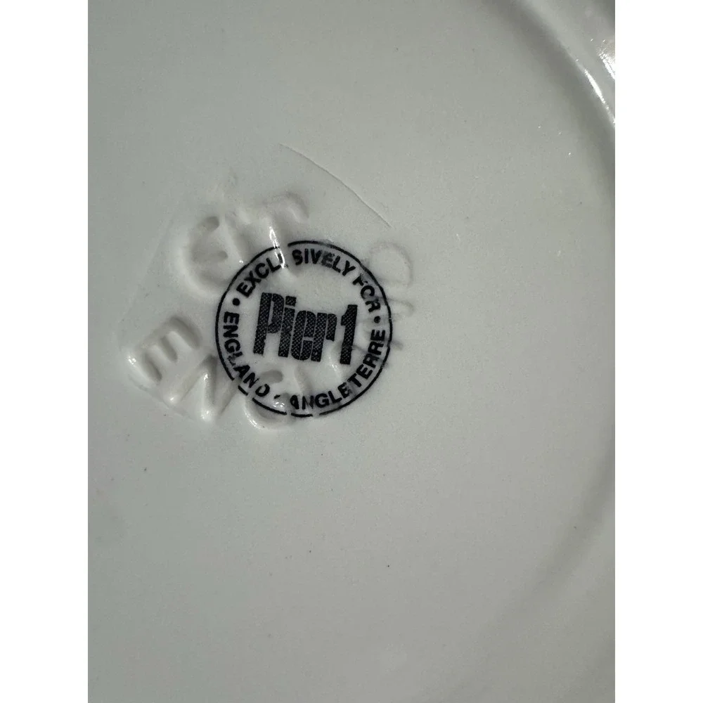 Pier 1 For Angleterre England Blue‎ Teapots Dinner Plate 10 3/8